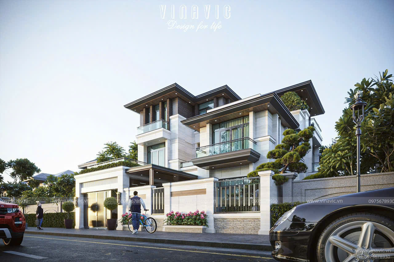 Biệt thự sử dụng cửa nhôm cao cấp